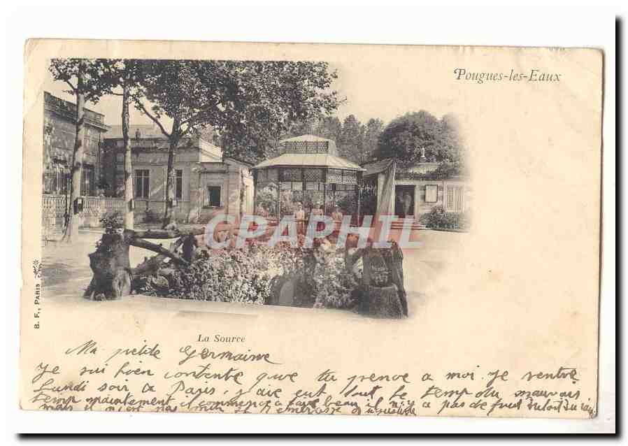 Pougues les Eaux CPA La source