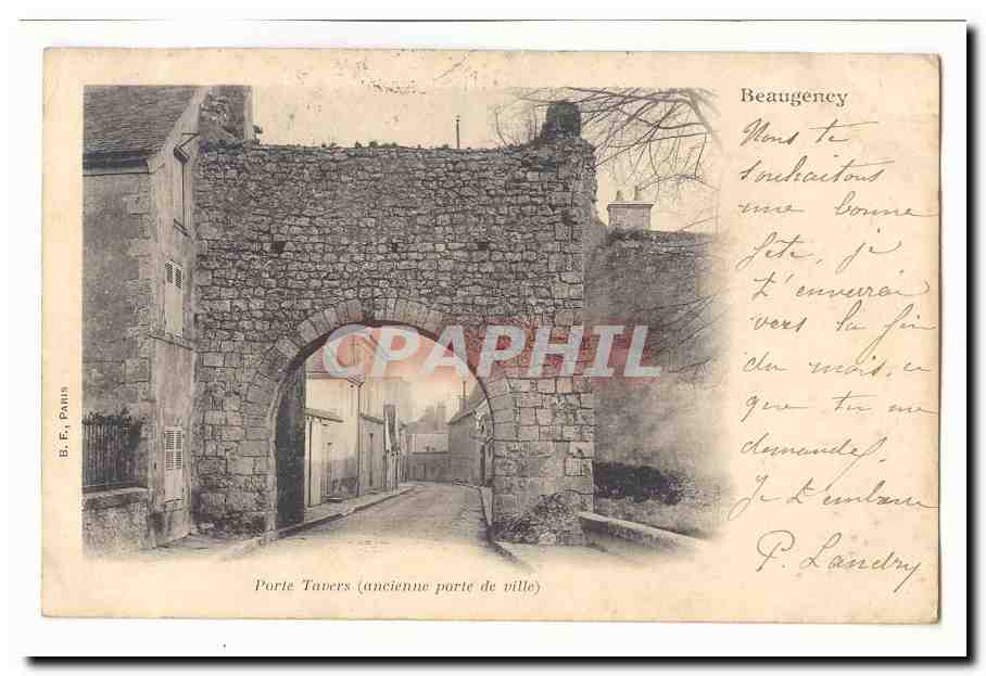 Beaugency CPA porte Tavers (ancienne porte de ville)