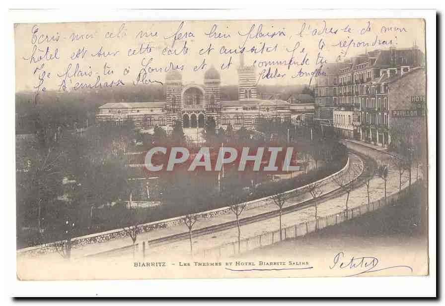 Biarritz CPA Les thermes et hotel Biarriz salins