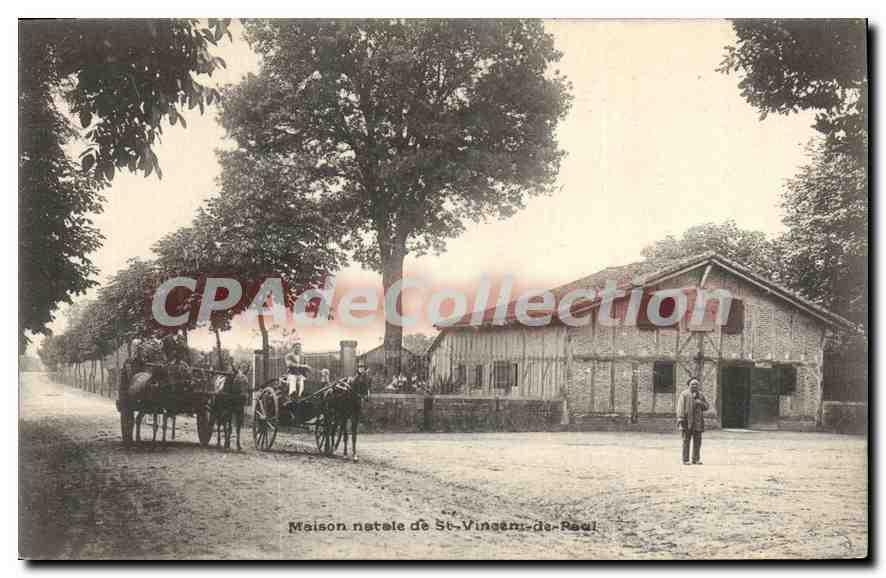 CPA Maison Natale de St Vincent de Real 