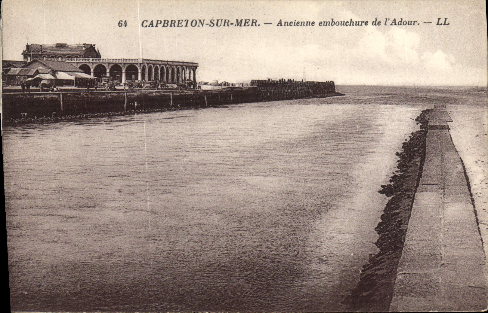 CPA Capbreton Sur Mer Anciennne Embouchure de l'Adour 