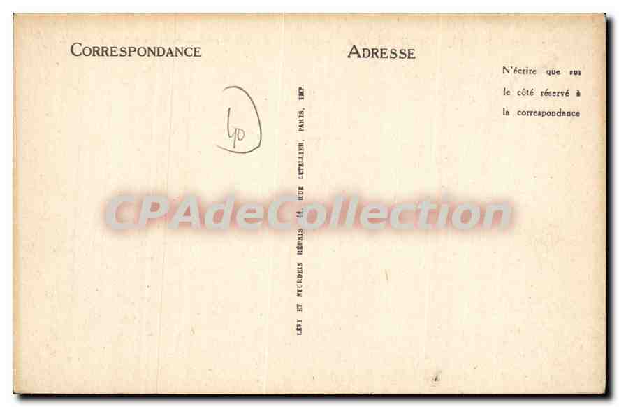 CPA Capbreton Sur Mer Anciennne Embouchure de l'Adour  — Verso