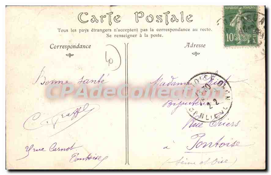 CPA Landes Vue Sur La Foret  — Verso