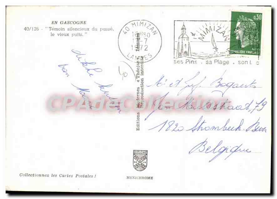 Puits à Mimizan — Éditeur IRIS — n° 40/126 — Rückseite