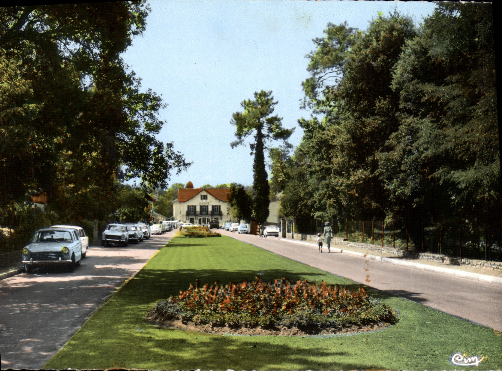 CPSM Hossegor Landes Le Jardin Public et la Mairie 