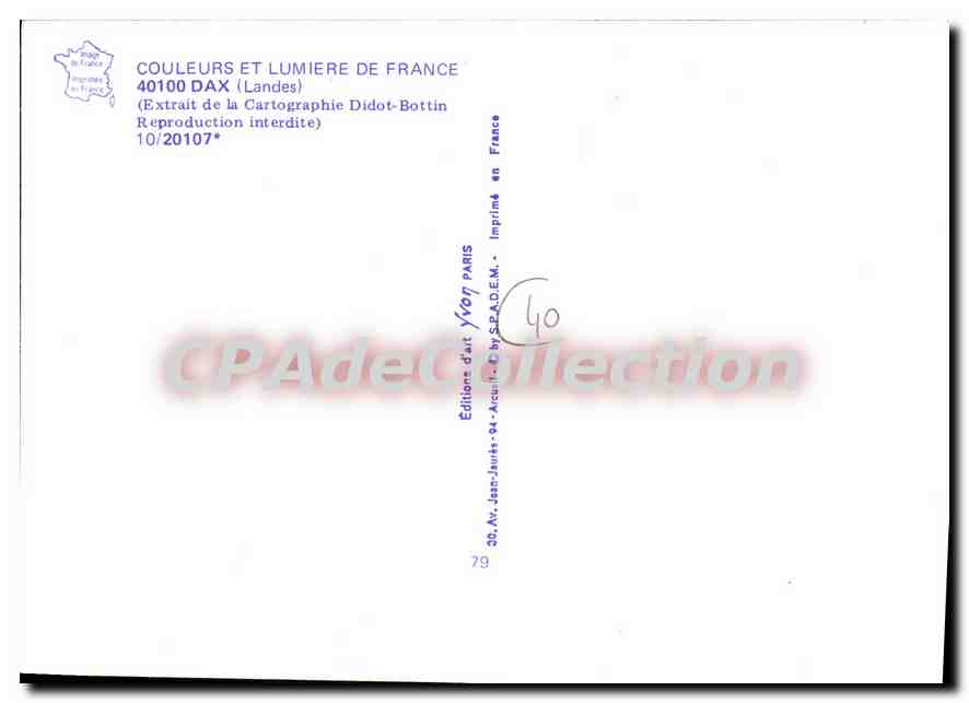 Dax — Landes — Carte postale avec carte et photos — Reverso