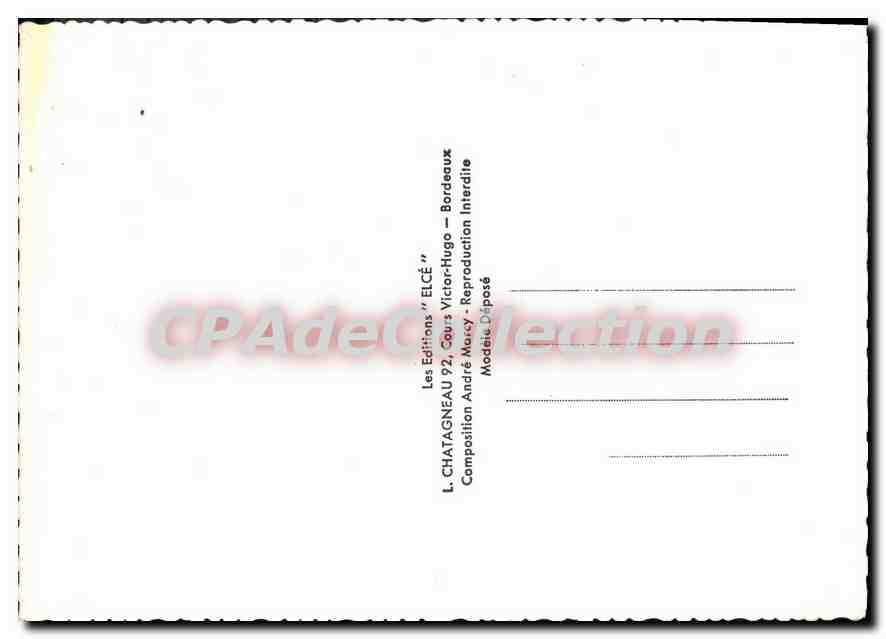 CPSM La Cote Landaise  — Verso