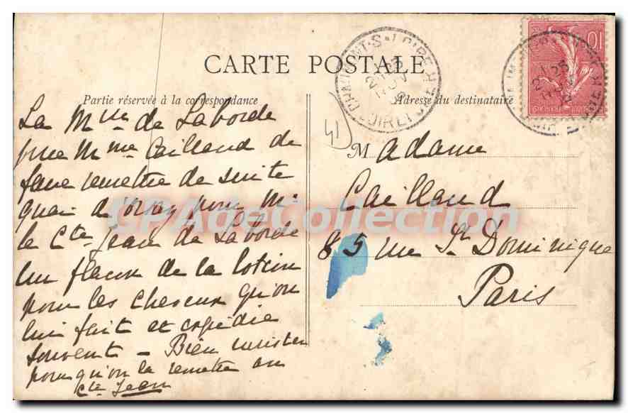 CPA Chaumont Sur Loire  — Rückseite