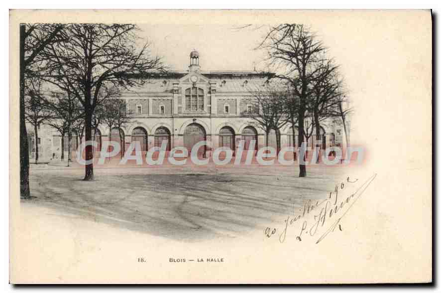 Blois — La Halle — Phototypie A. Berger Frères, 8, Rue Fragonard, Paris