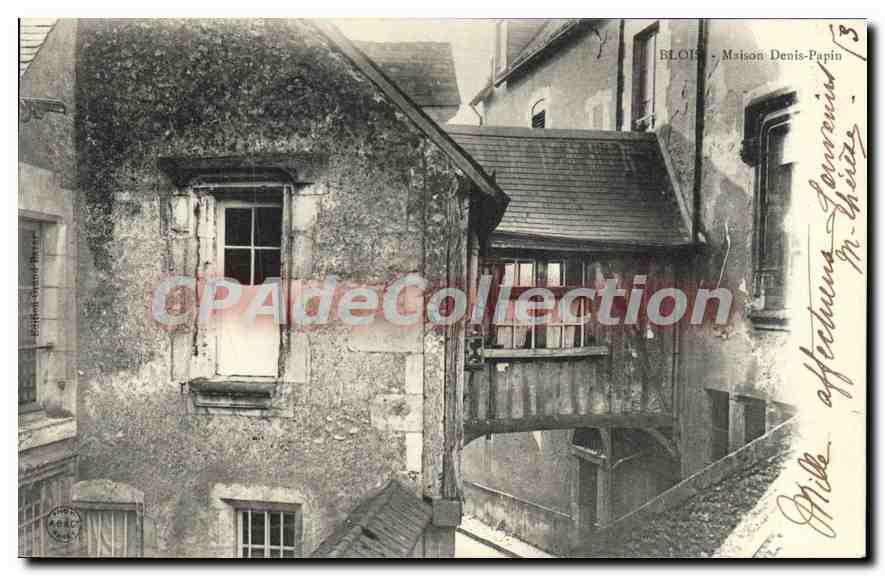 Blois — Casa Denis-Papin — editor Denis-Papin, n°13 - Anverso