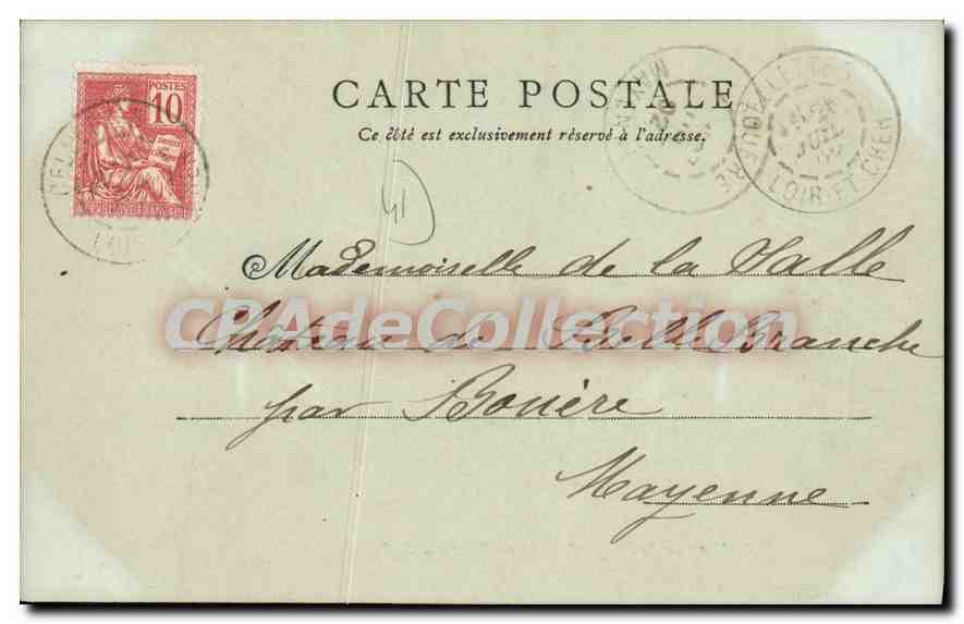 CPA Chateau de Beauregard Lor et Cher  — Verso