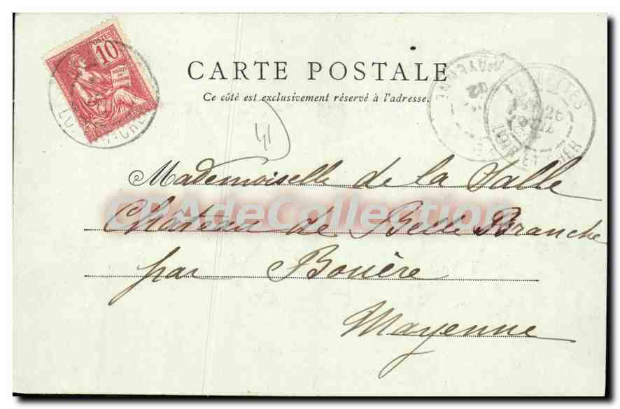CPA Chateau de Beauregard  — Verso