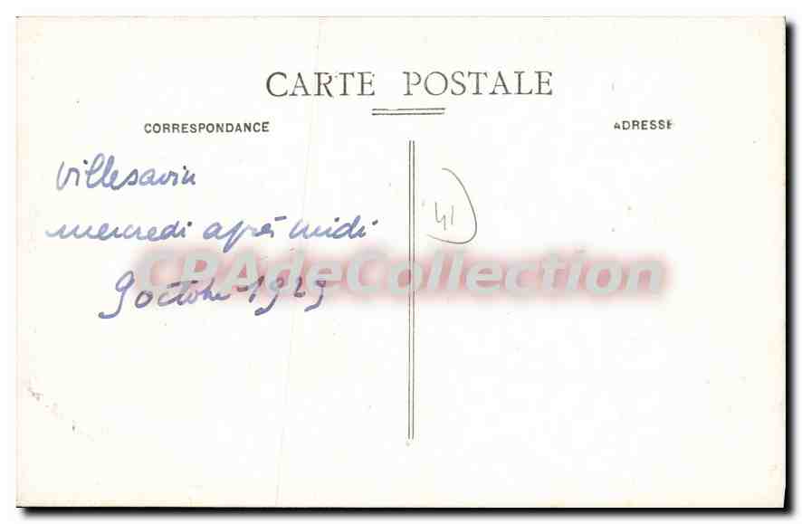 CPA Chateau de Villesavin Facede Meridionate  — Rückseite