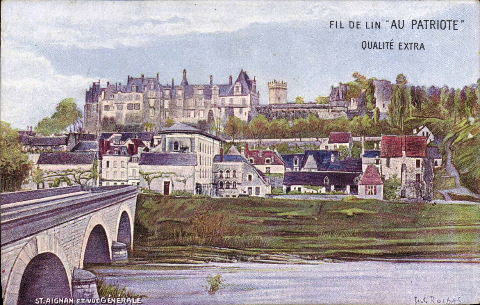 Saint-Aignan - Vue générale — éditeur P. Rochas, n° de série non visible