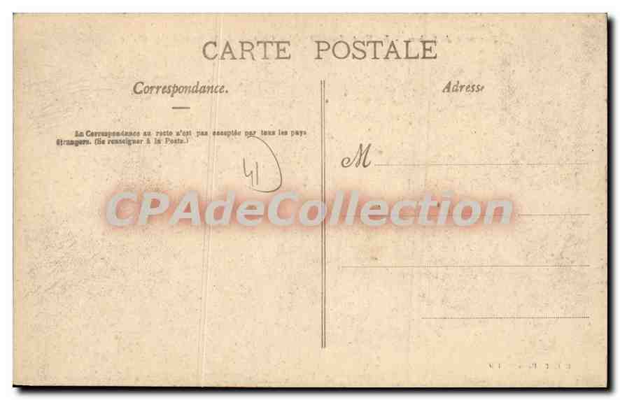 Ferté-Imbault — Le Château de la Place (Côté Ouest) — E. C. T. Paris — n° 439 — Achterkant
