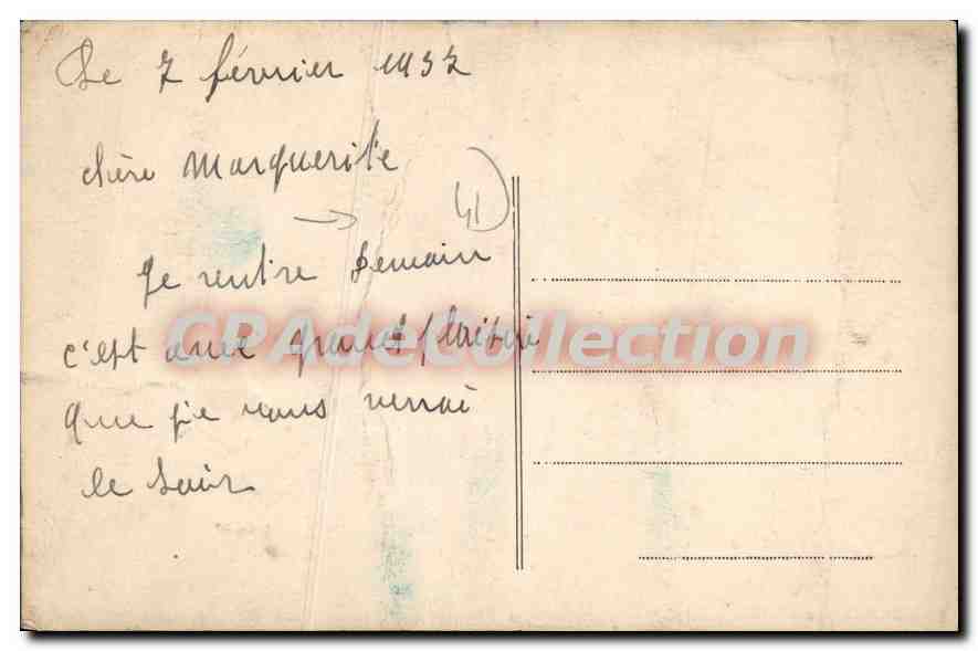CPA Mennettou sur Cher L et C Pont Levis et Porte de Ville Jeanne d'Arc  — Verso