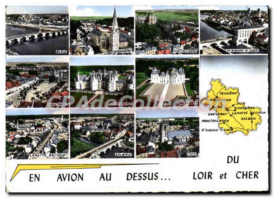 CPSM En Avion au Dessus Du Loir et Cher 
