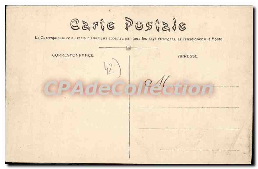 CPA Massif du Pilat Le Grand Hotel  — Verso