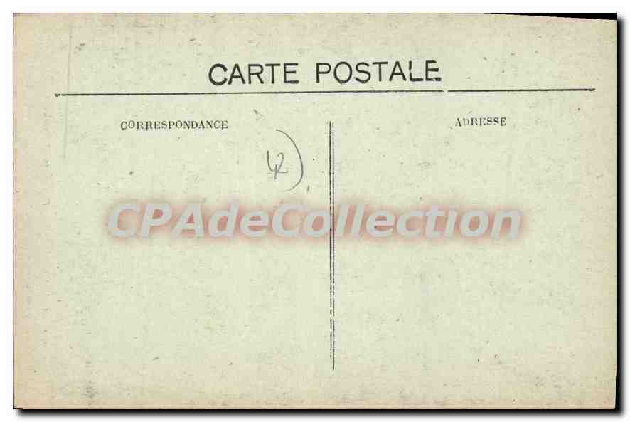 CPA Le Mont Pilat Vieille Rue a Malleval  — Rückseite
