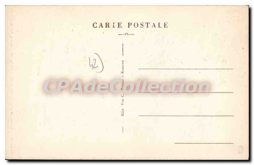 CPA Roanne Maison en pens de bois du Maison Bourbonnaise — Rückseite