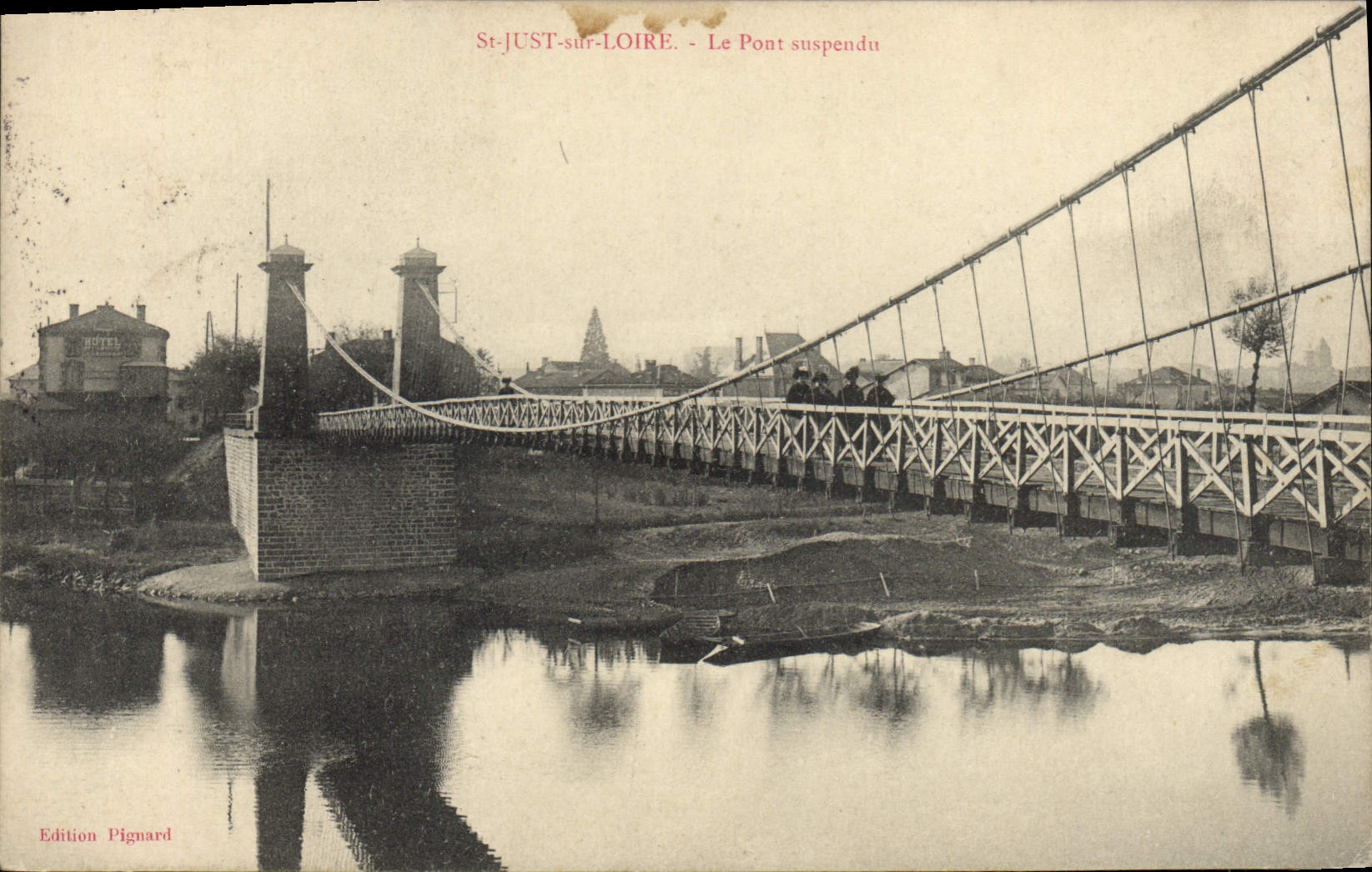 CPA St Just sur Loire Le Pont auspendu 