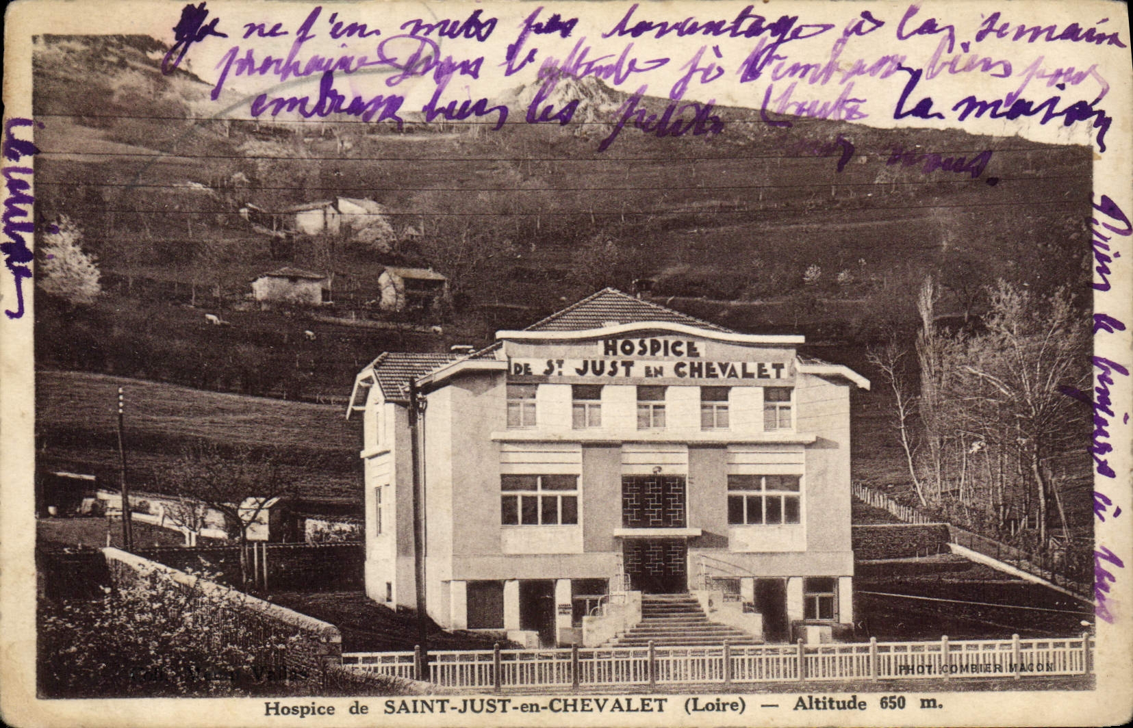 CPA Hospice de Saint Just en Chevalet 