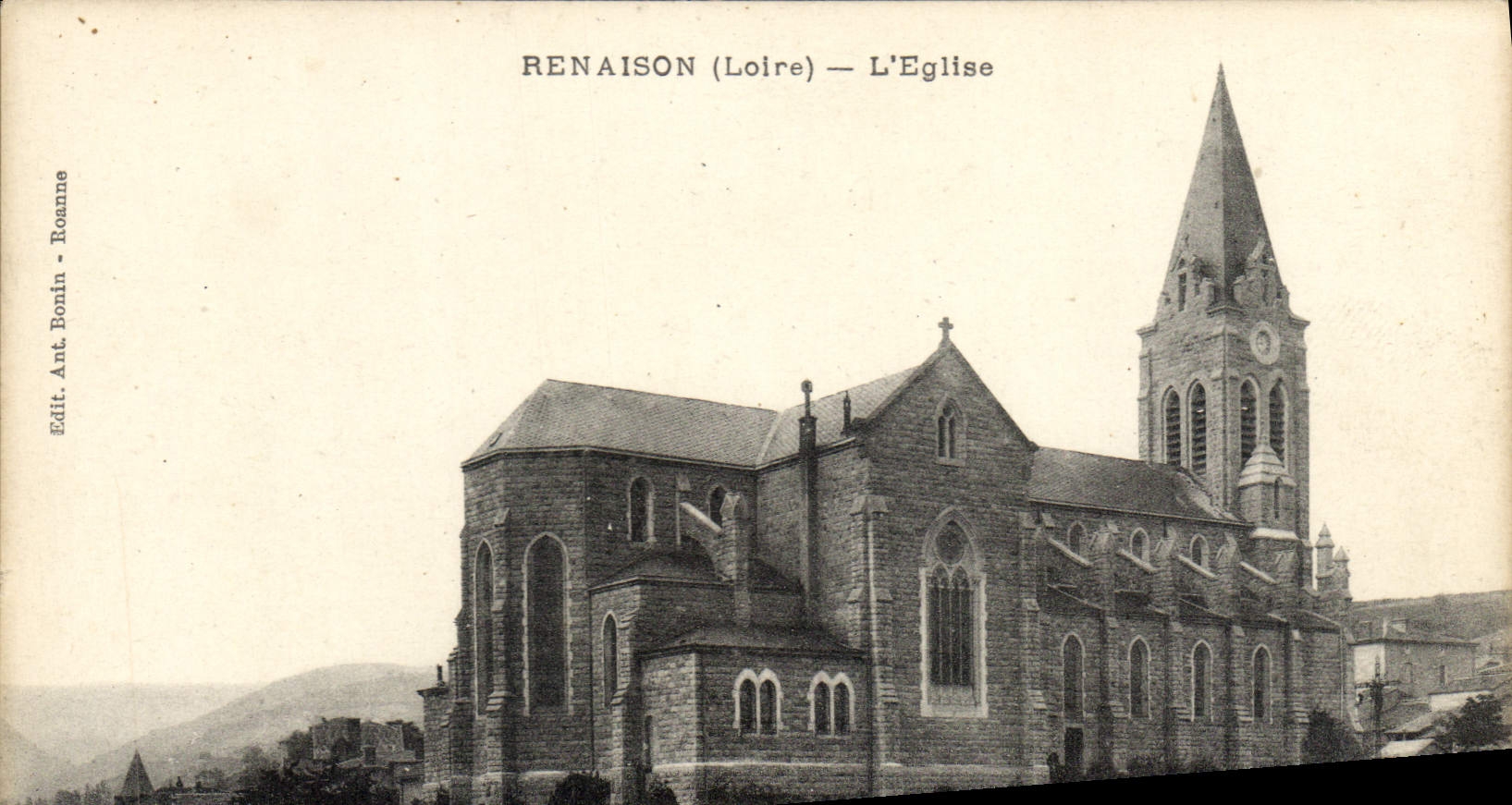 Renaison (Loire) — L'Église — Édit. Ant. Bonin, Roanne
