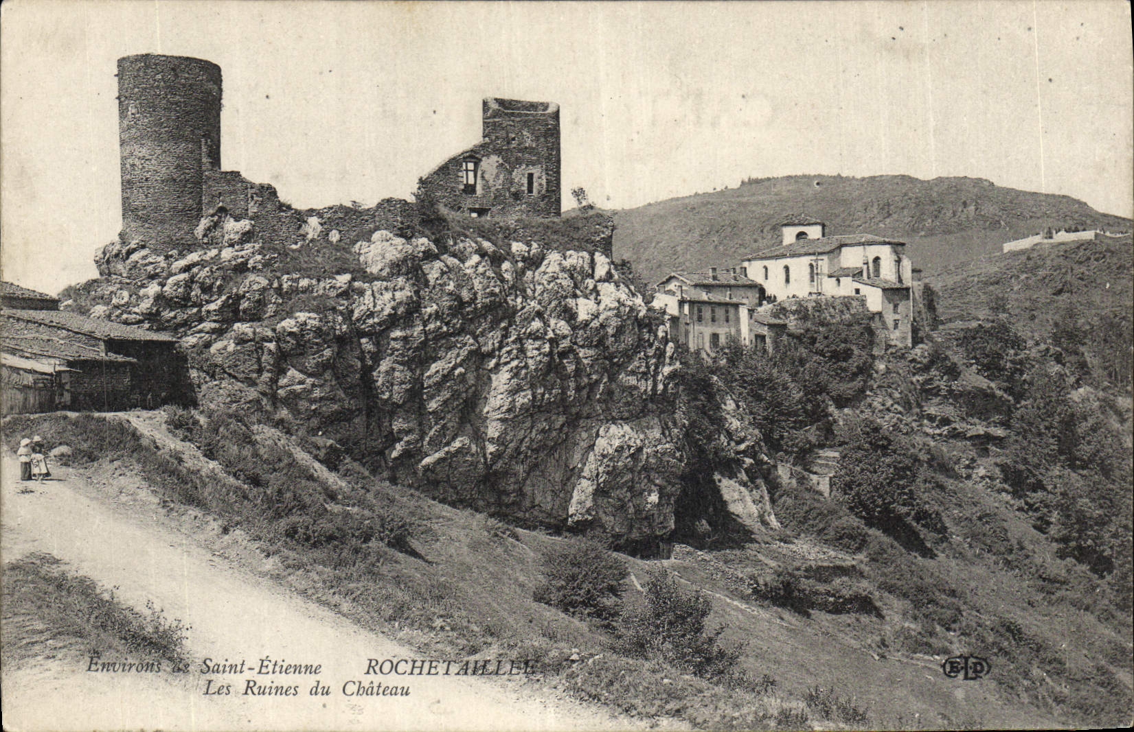 Les Ruines du Château — Rochetaillée-sur-Loire — Éditeur F.P.D.