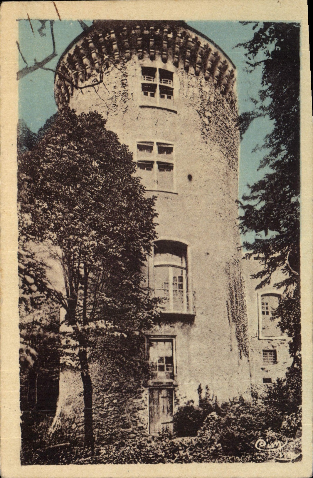 Château d'Apchon — Tour principale — Éditeur C. Prudhomme