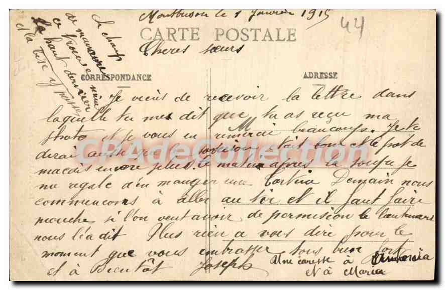 CPA Ecotay L'Olme Pres Montbrison Loire  — Back