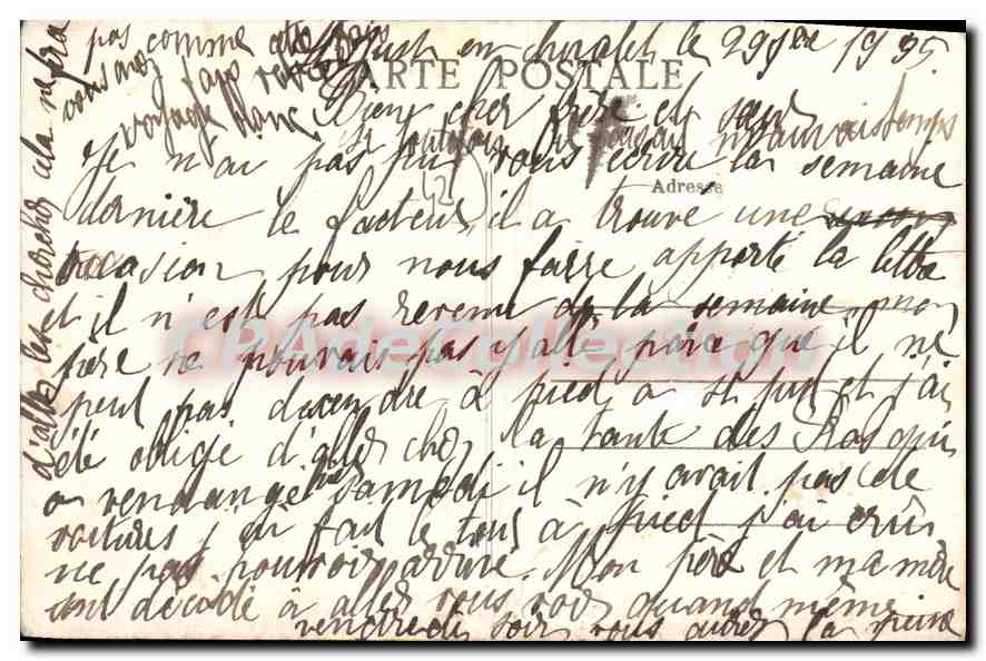 CPA Saint Just en Chevalet Le Camp du Bois d'Ars  — Rückseite