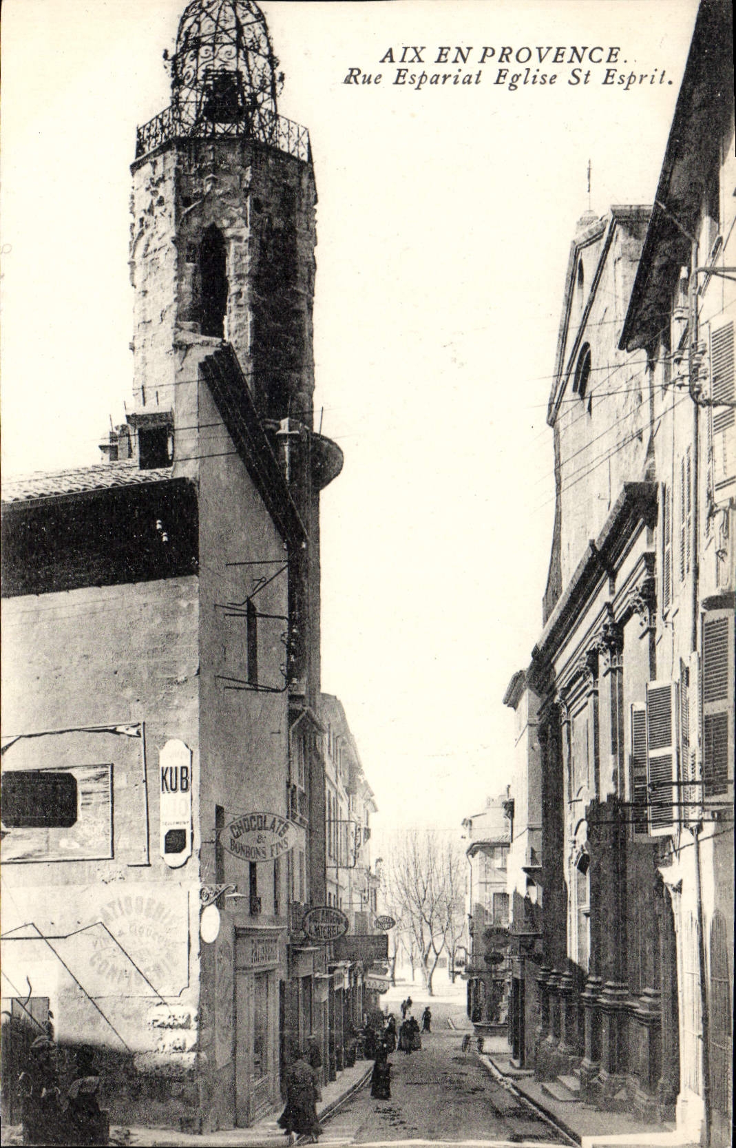Aix-en-Provence — Rue Esparial, iglesia de San Espíritu — editor KUB