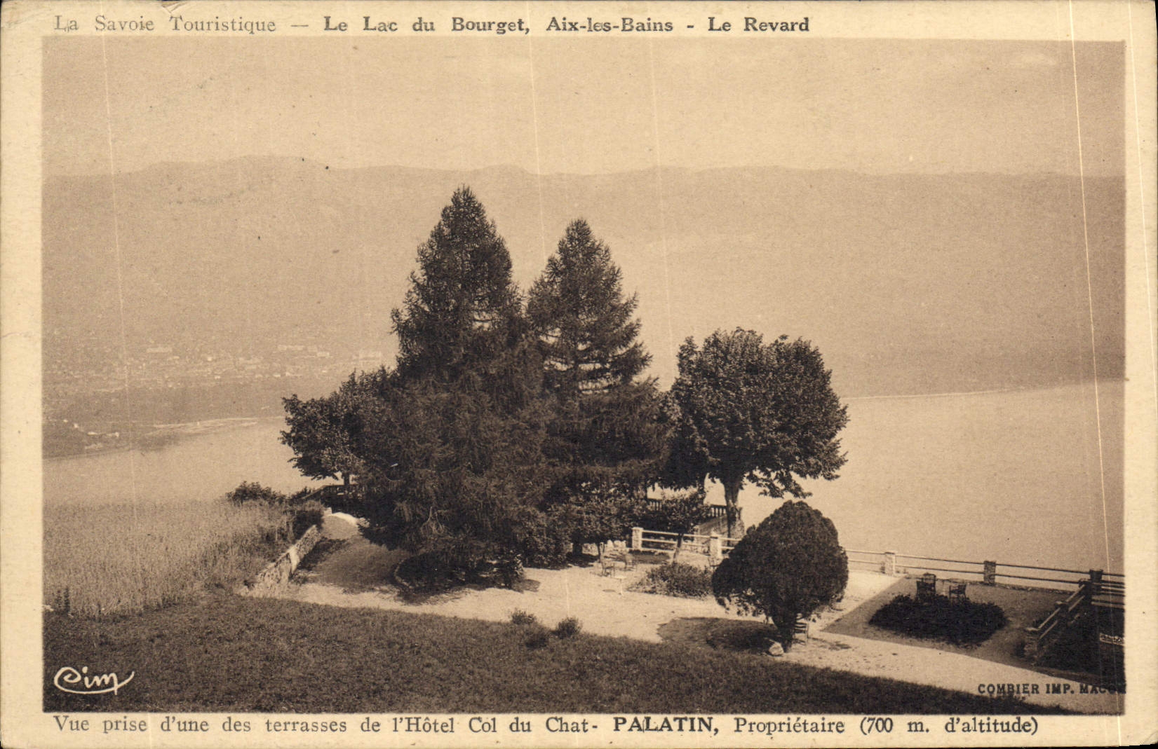 CPA Le Lac du Bourget Aix les Bains Le Revard 