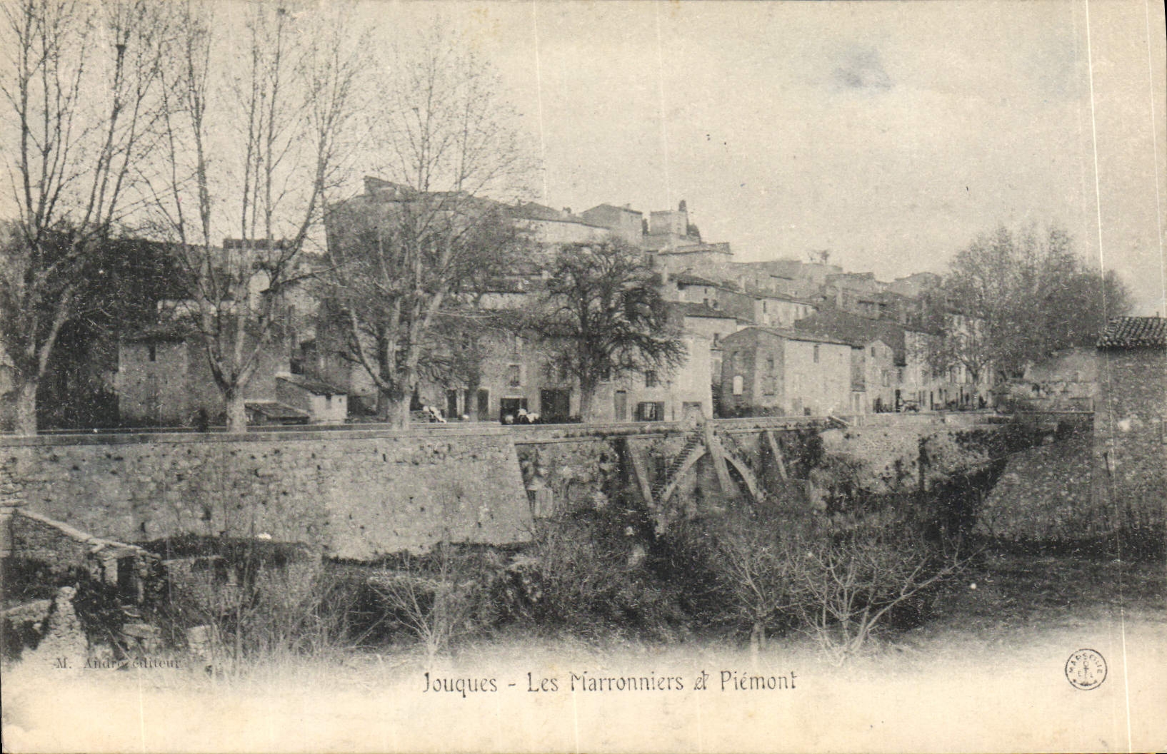CPA Jouques Les Marronniers et Piemont 