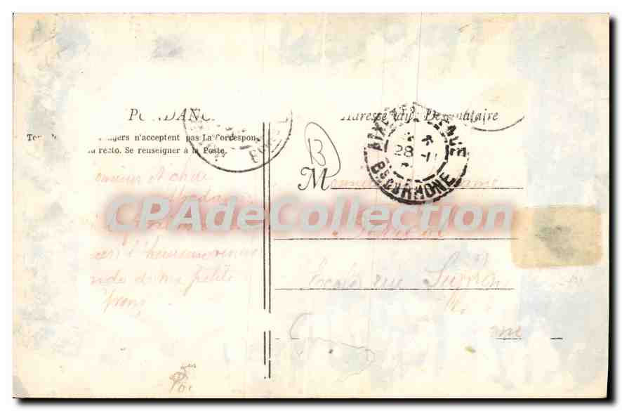 CPA Jouques Les Marronniers et Piemont  — Back