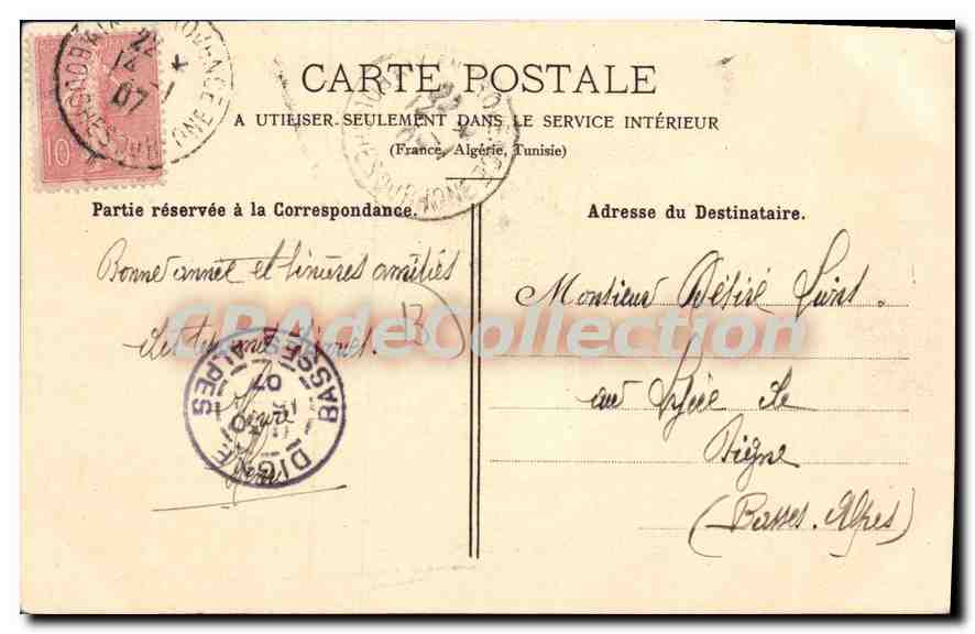 Pont-Aqueduc des Pinchinats — Alix-en-Provence — Papeterie Germanet — Rückseite