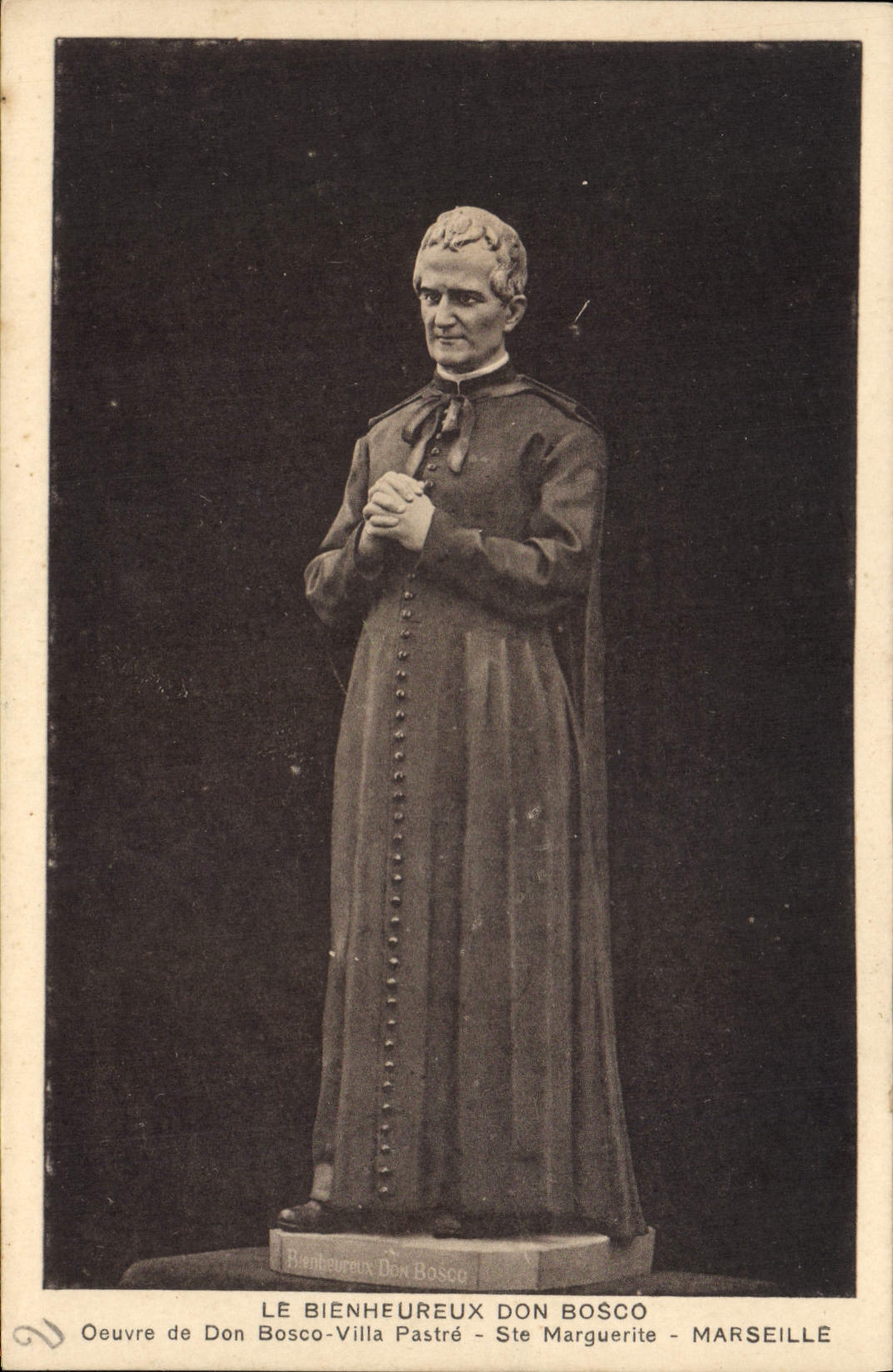 Statue du Bienheureux Don Bosco — œuvre de Don Bosco-Villa Pastré — Ste Marguerite — Marseille
