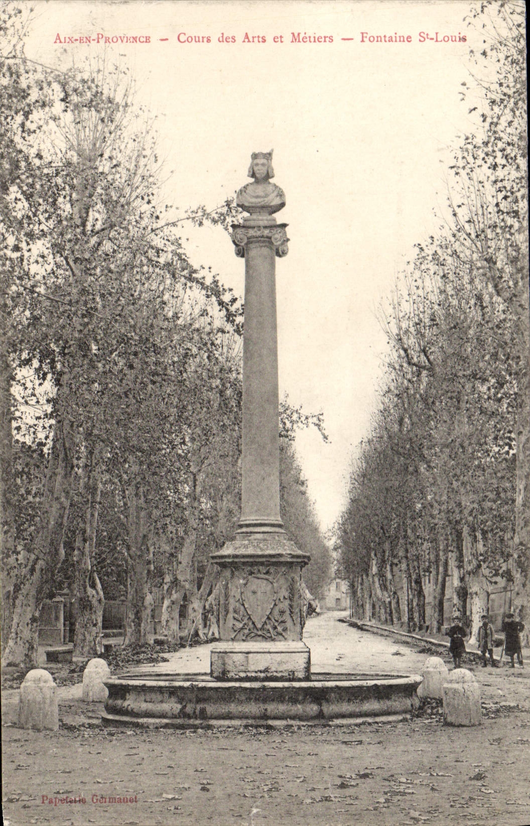 Aix-en-Provence — Cours des Arts et Métiers — Fontaine Saint-Louis — Papetel & Gérmanet