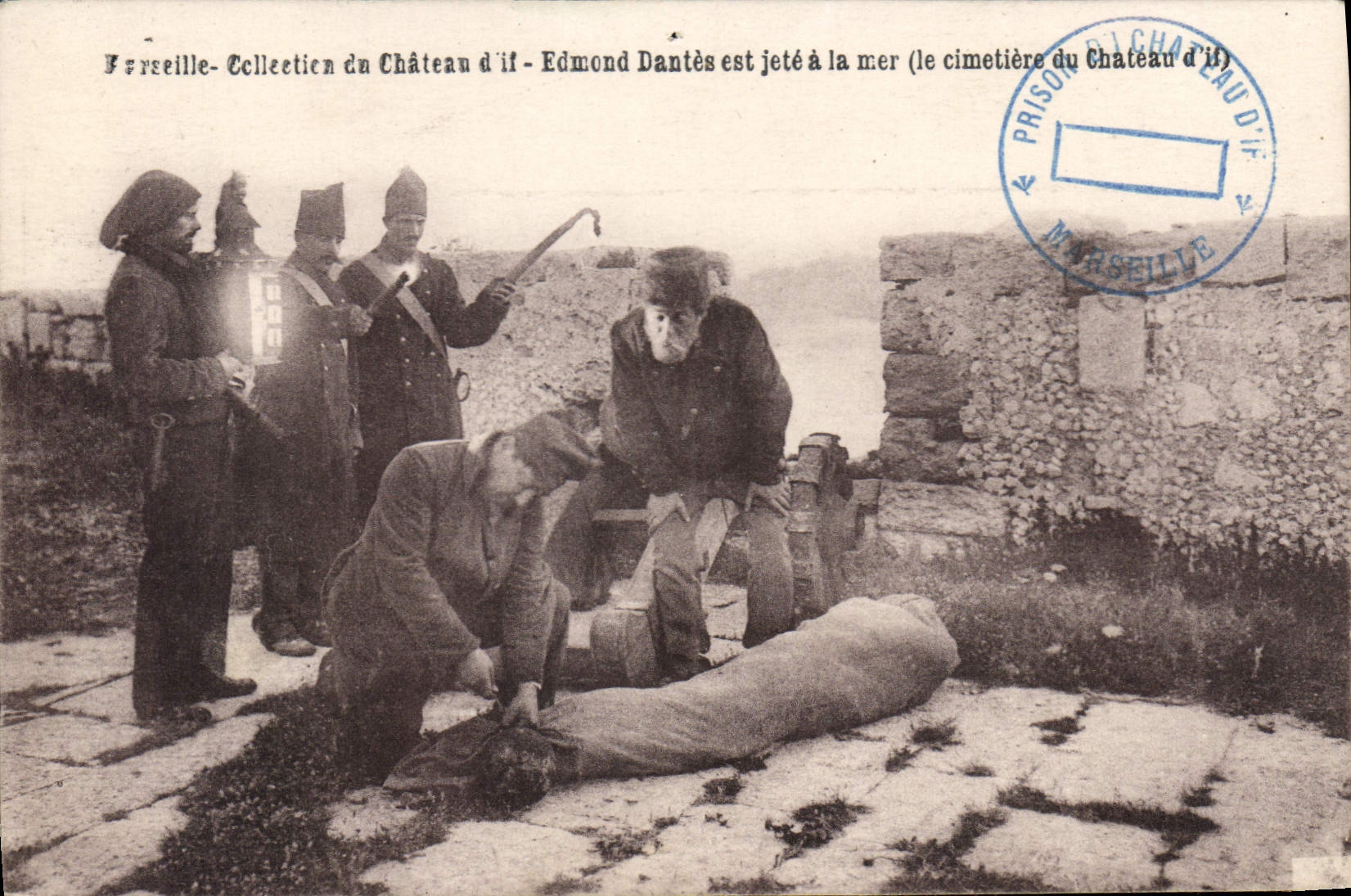 Fréjus - Collection du Château d'If - Edmond Dantès est jeté à la mer (le cimetière du Château d'If)