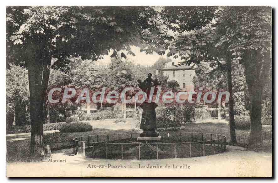 Aix-en-Provence — Le Jardin de la ville — Édition C. Martinet