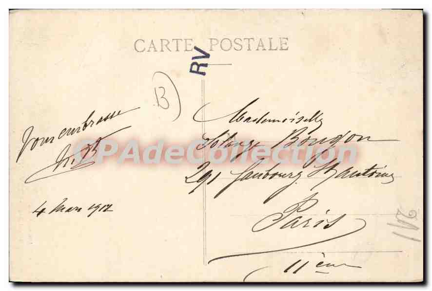 Aix-en-Provence — De Klokken塔 — Coll. Jâussaud, n°205 — Achterkant