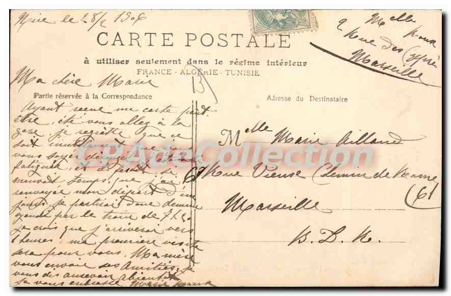 Aix-en-Provence — 42 — Les Bords de l'Arc, Le Pont de Bois — Collection Hussaud — Rückseite