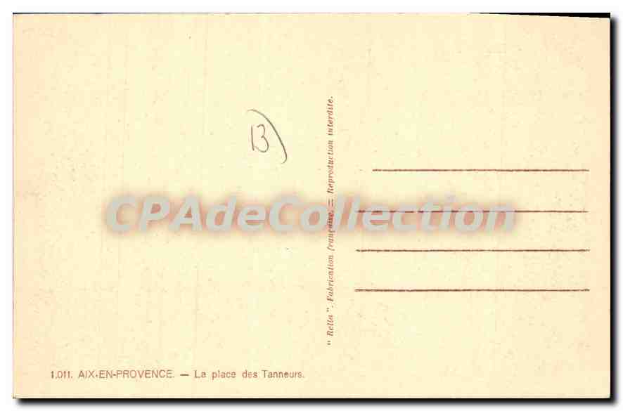 Aix-en-Provence — La place des Tanneurs — Rolle — Reverso
