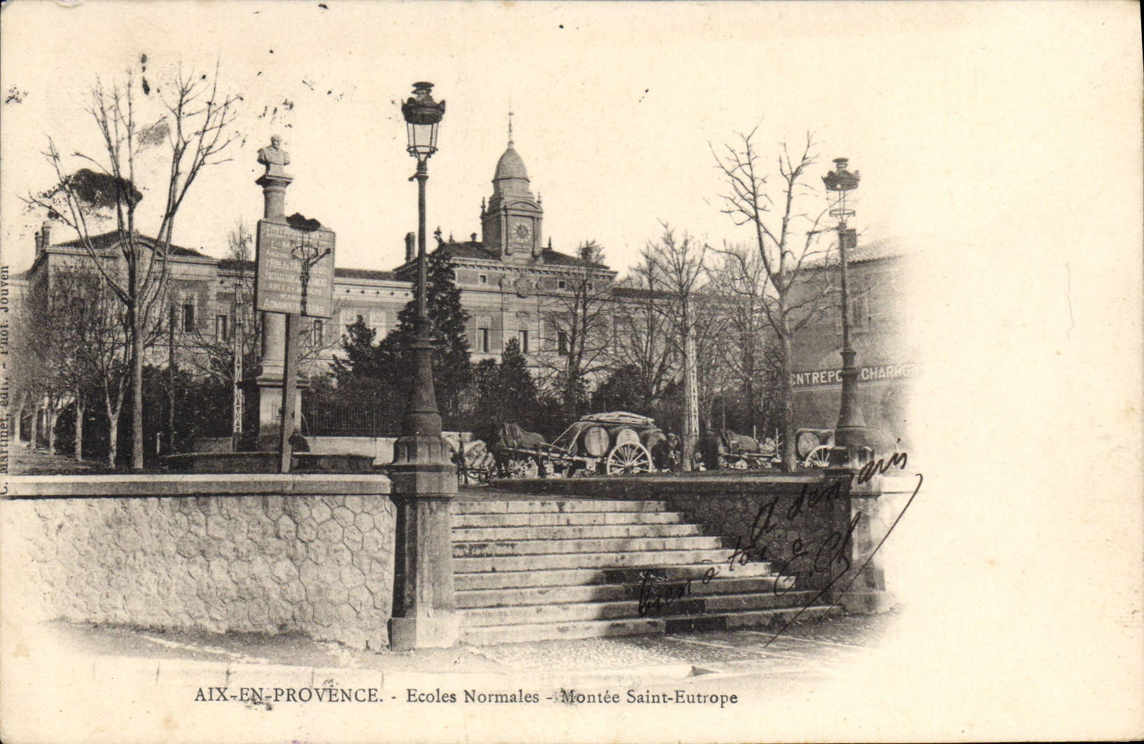 Aix-en-Provence — Ecoles Normales — Montée Saint-Eutrope — éditeur Martinet, édit. Paul Jouven