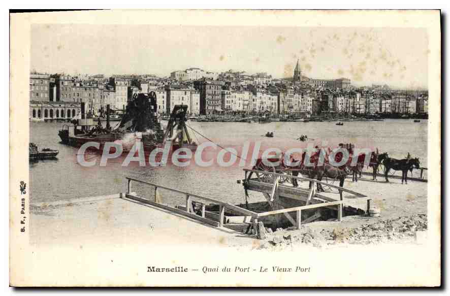 Marseille — Kai des Hafens — Alten Hafen — G. F. Paris