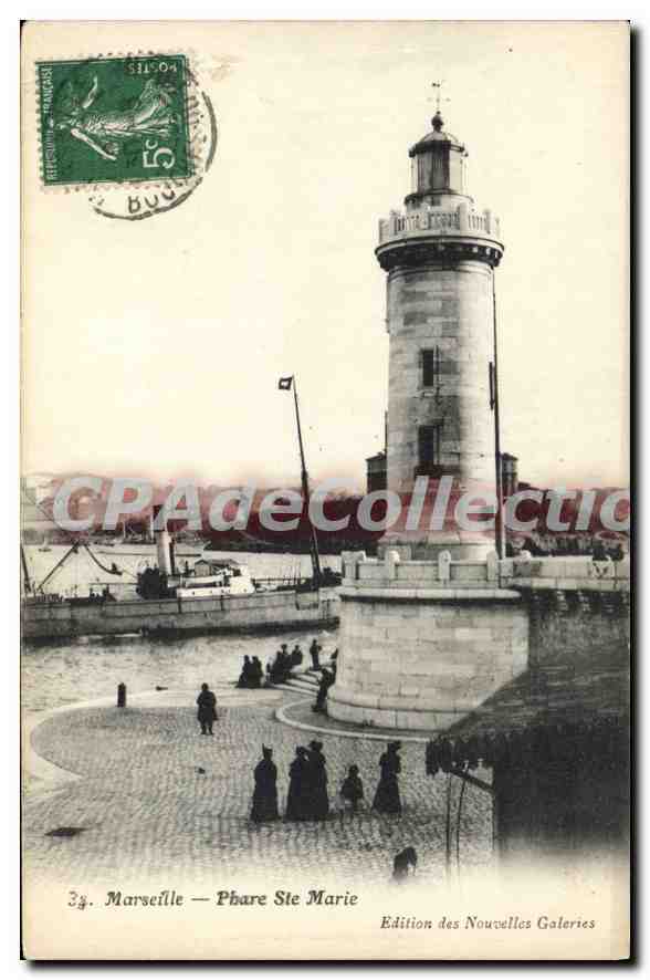 Marseille — Phare Ste Marie — Édition des Nouvelles Galeries