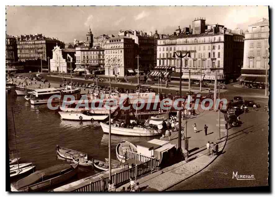 Marseille — Le coin du vieux port et le quai des Belges — Édition Mireille