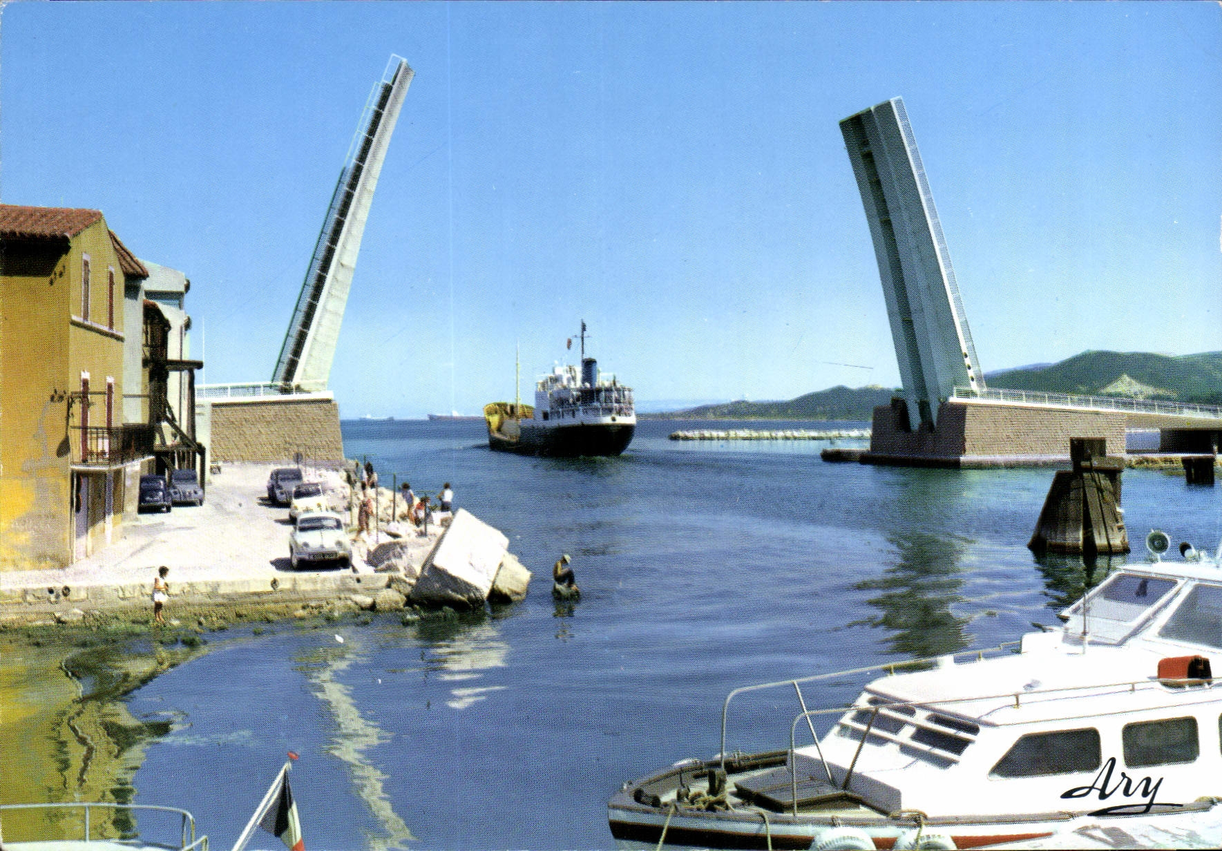 Ary — Pont levant sur le port — Édition TARDY