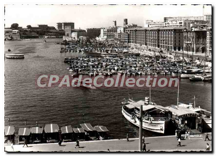CPSM Marseille B du R Le Vieux Port 