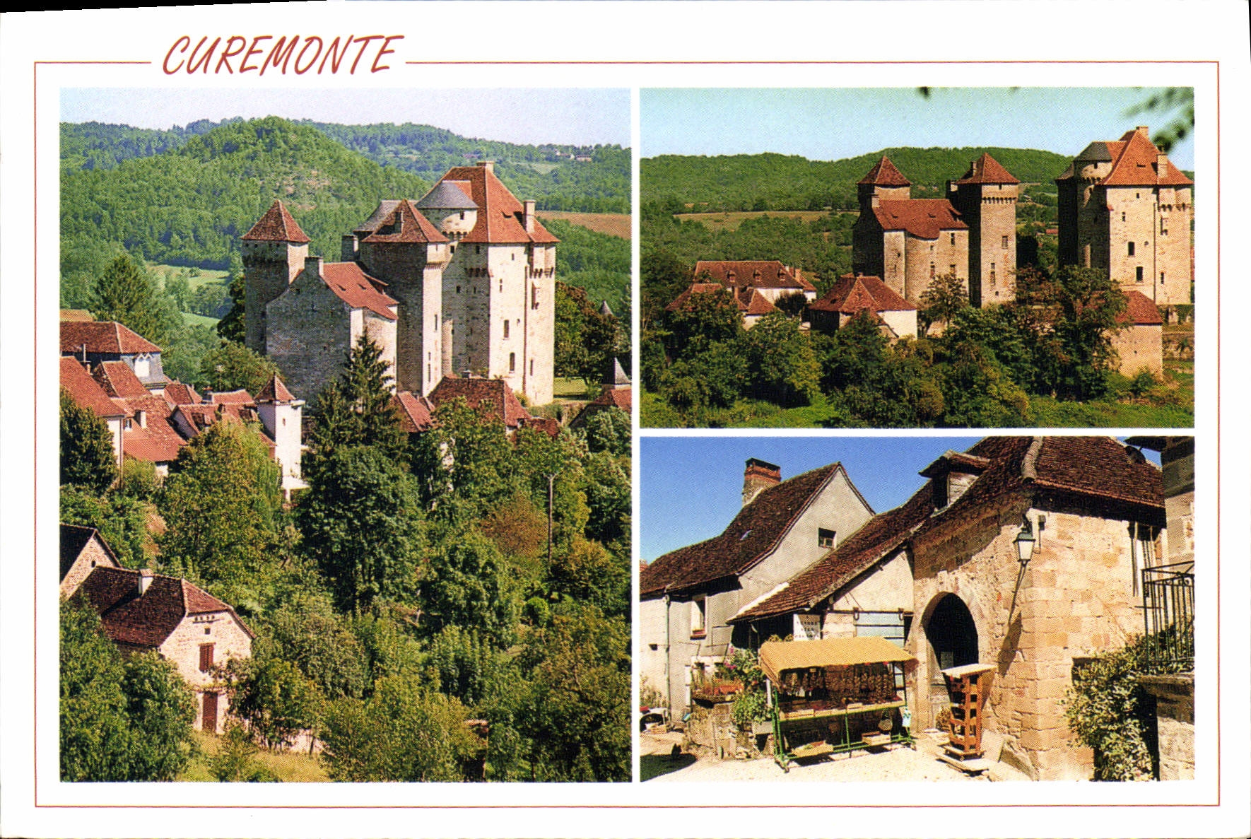 Curemonte — Village Médiéval, vues des châteaux de Plas et St Hilaire — Photo Édition 'France Regard'